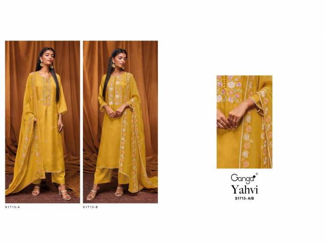 Yahvi S1713 By Ganga Designer Salwar Suit Catalog
